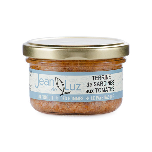 TERRINE DE SARDINES AUX TOMATES BIO, Sardinen Terrine mit Bio-Tomaten (85g)