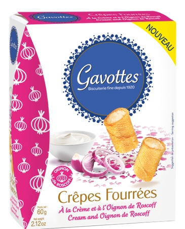 Gavottes Mini Crêpes mit Sahne-Zwiebel-Füllung (60g)
