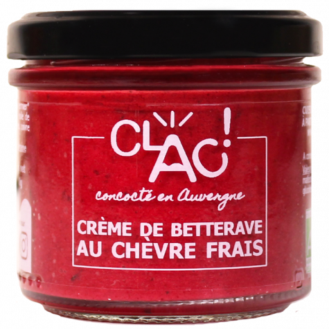 Bio CRÈME DE BETTERAVE AU CHÈVRE FRAIS, Rote Beete Creme mit Ziegenkäse (100g)