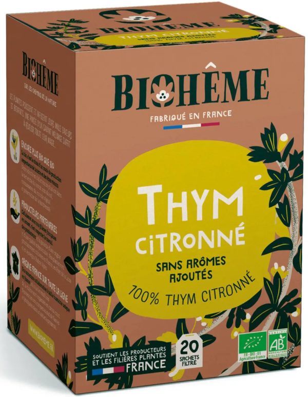 THYM CITRONNÉ Bio, Zitronenthymian Tee (20Beutel)