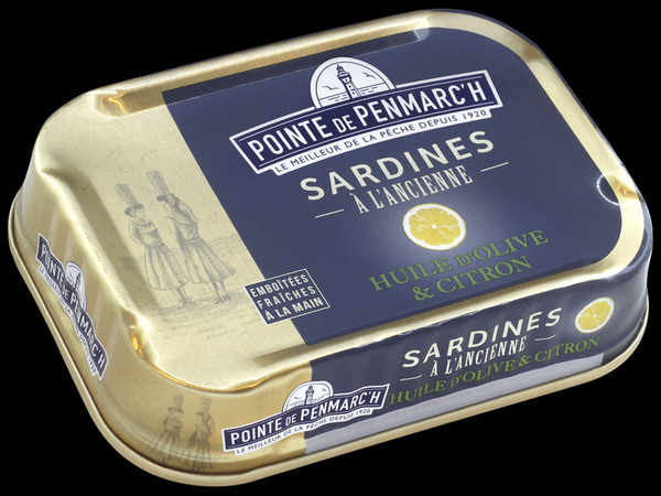 Sardines à l'ancienne à l'huile d'olive et au citron, Sardinen in Olivenöl und Zitrone (115g)