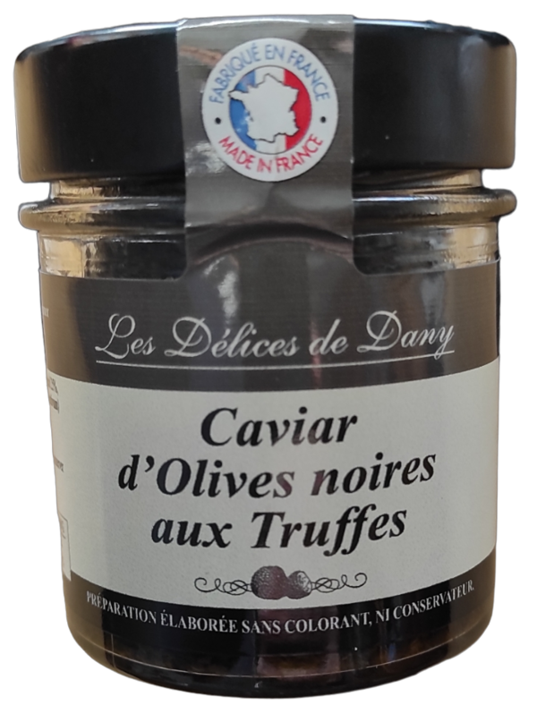 Caviar d’Olives noires aux Truffes, Caviar von schwarzen Oliven mit Trüffel (100g)