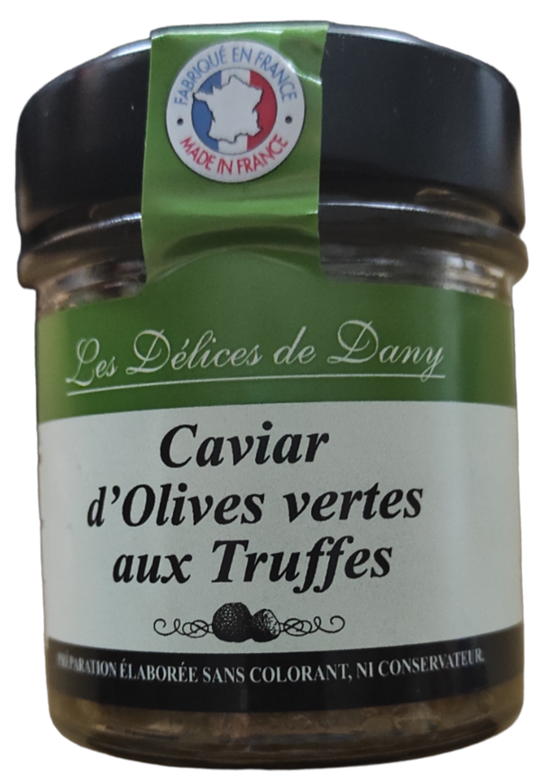 Caviar d’Olives vertes aux Truffes, Caviar von grünen Oliven mit Trüffel (100g)