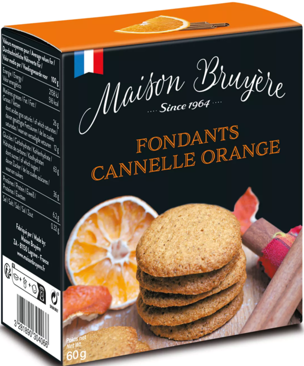 Fondants Cannelle Orange, Fondant mit Zimt und Orange (60g)